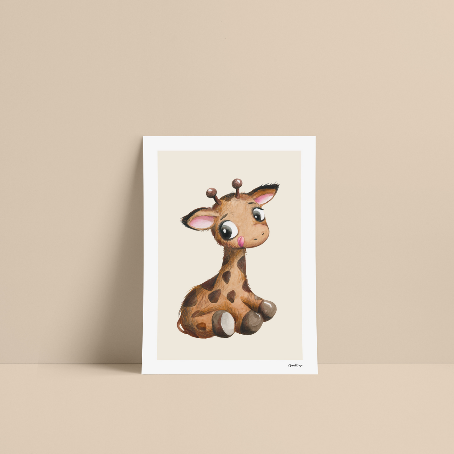 Kunstdruck Giraffe