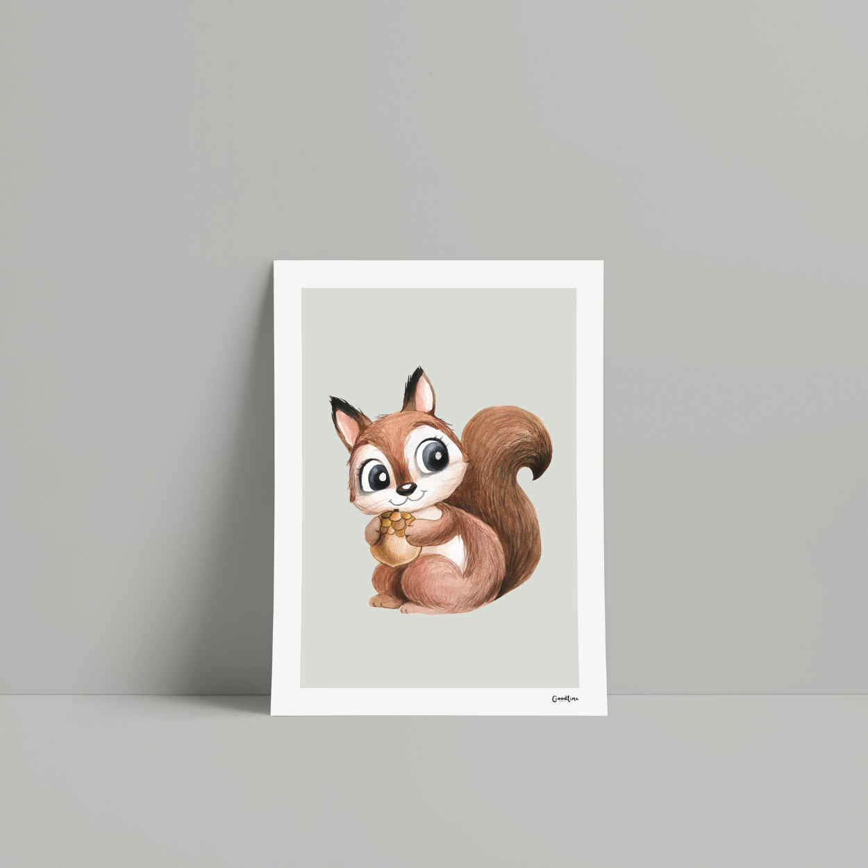 Kunstdruck Eichhörnchen