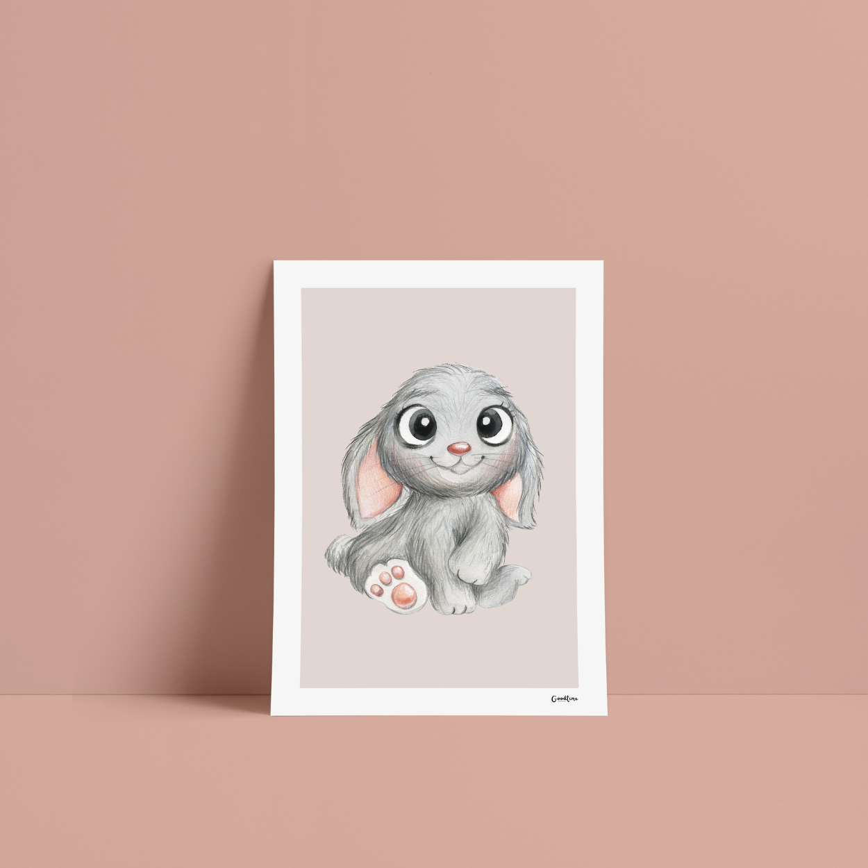 Kunstdruck Hase